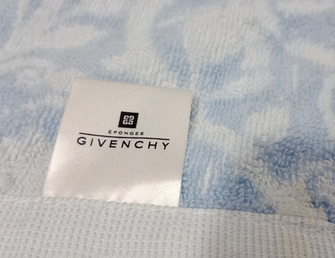 Givenchy Blue White Face Towel (Category: Face Care) located in Caloocan City. Submitted by sassypurchased (Listing ID 1216484656, Image 3). Description: Givenchy Blue White Face Towel 230 Good condition From Japan Preloved Shop NOT UKAY SOURCE Measurements: H-14 L-14 inches approx We accept credit/ debit card payment online or in-store Installment available via Atome, 3 months to pay, 0% interest DETAILS ARE POSTED IN THE PIC ♥️Sold as is. What 