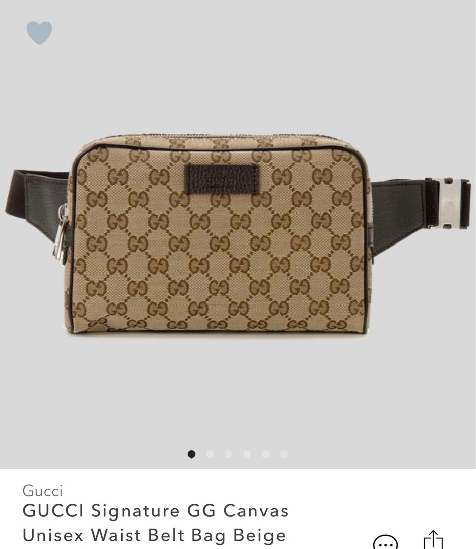 Gucci waist bag gg canvas brown best sale