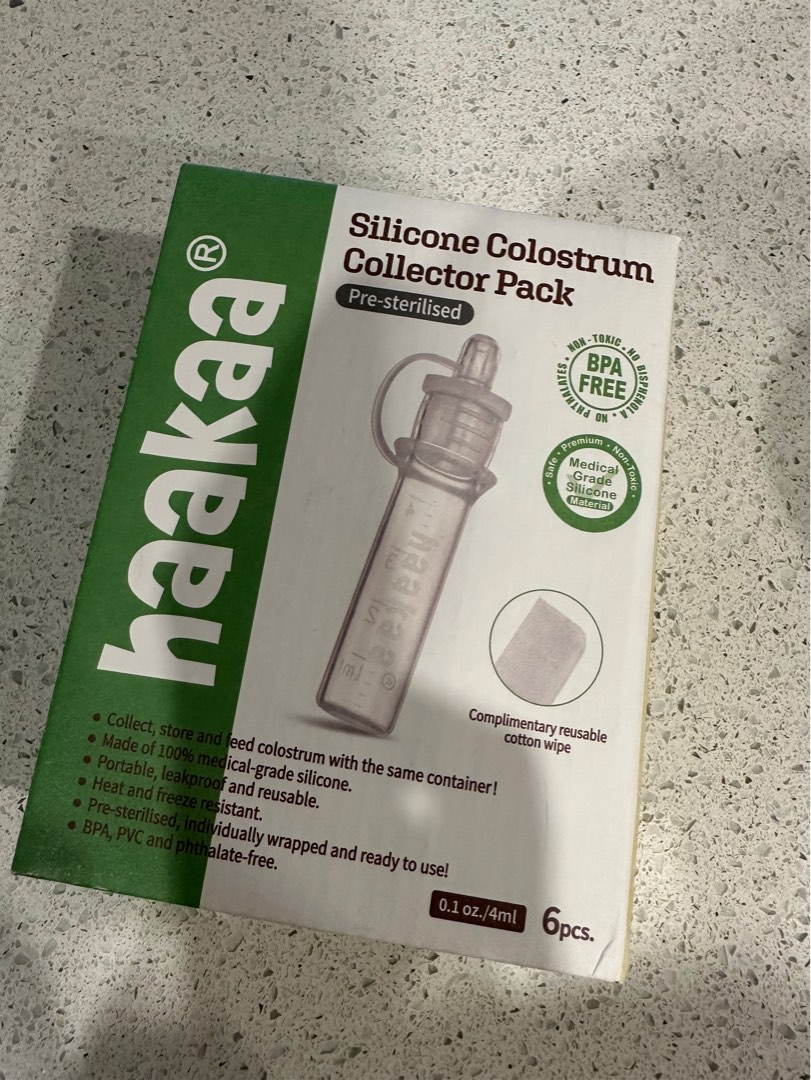 Haakaa PreSterilized Silicone Colostrum Collector Set (4ml x 6