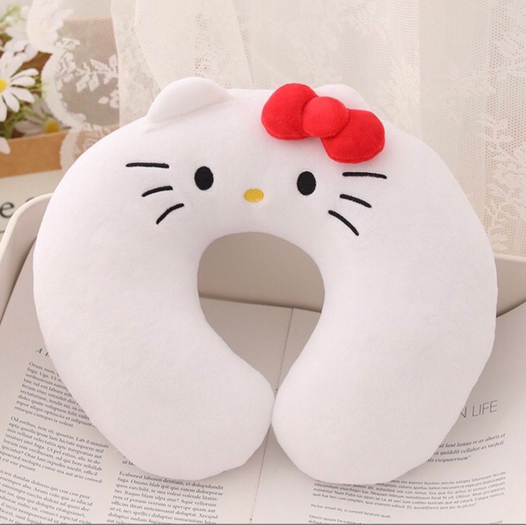 Hello Kitty Neck Pillow, Hobbies & Toys, Travel, Travel Essentials