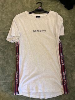 Henleys white striped tee