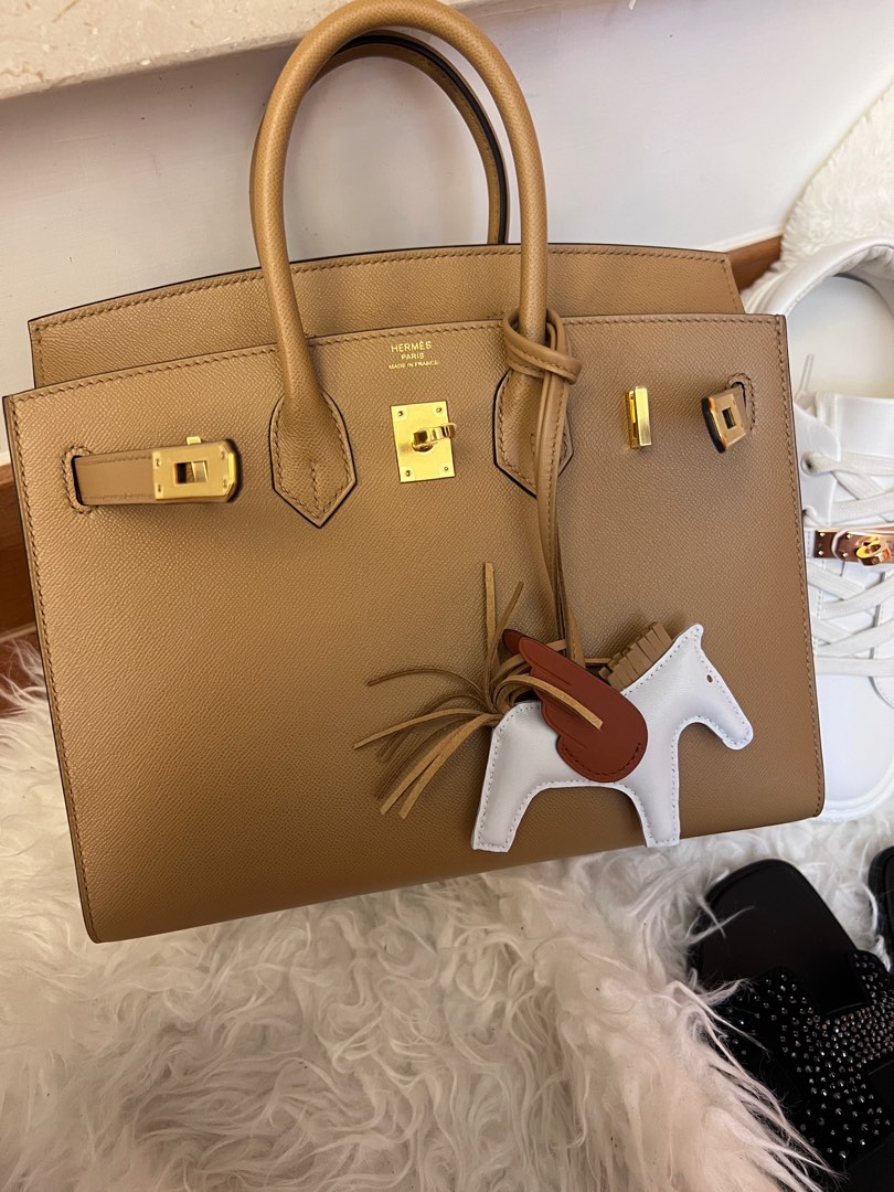 Hermes Birkin Sellier bag 25 Chai Madame leather Gold hardware