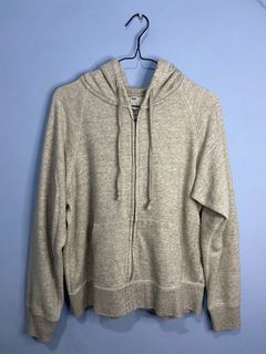 Hoodie Uniqlo Misty Coklat Susu