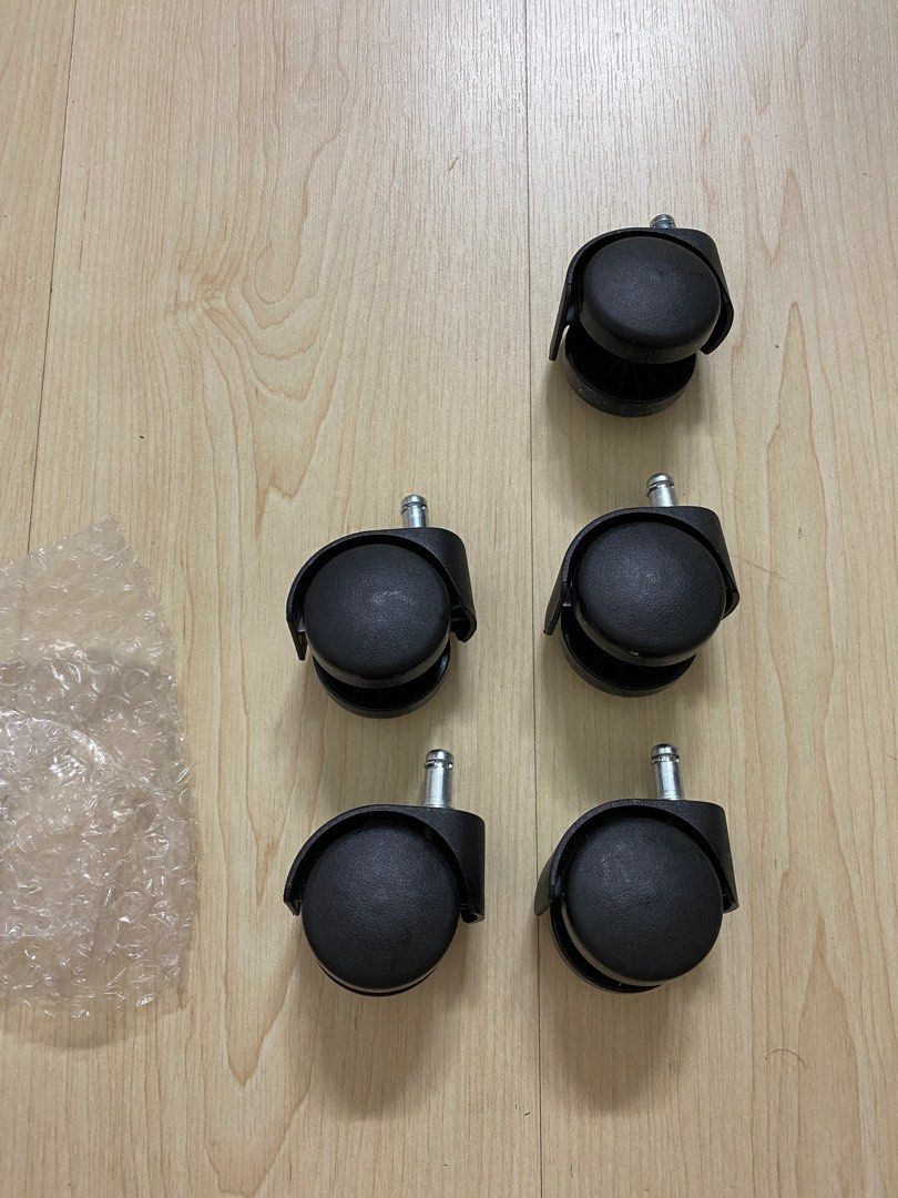 IKEA caster wheels 5 numbers, Furniture & Home Living, Furniture