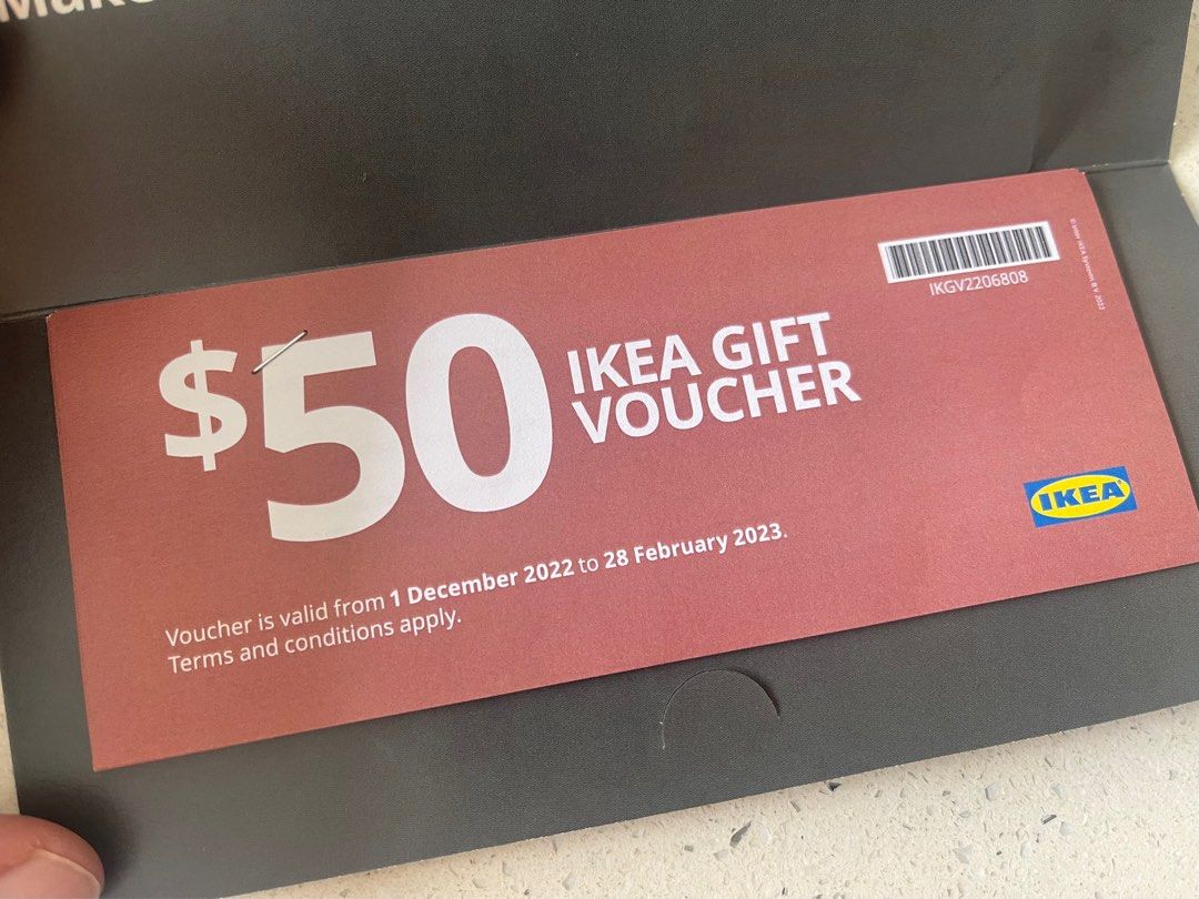 IKEA gift voucher (8x 50), Tickets & Vouchers, Vouchers on Carousell