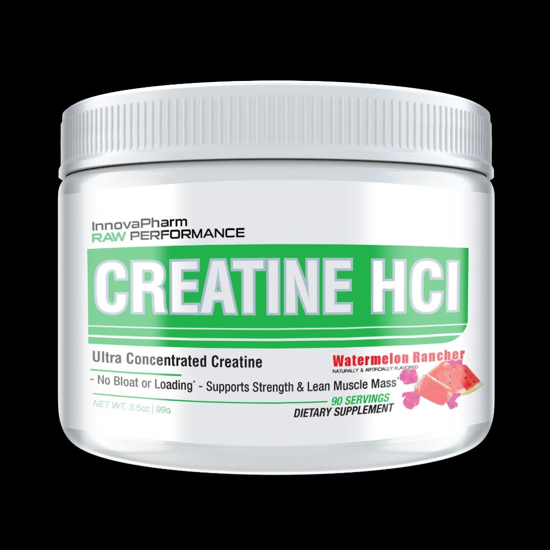 InnovaPharm Creatine Hydrochloride Powder (90 Servings, Available in 3
