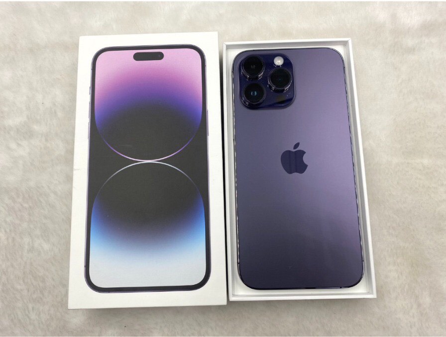 iPhone 14 pro max 256G 紫色，全新己開封，一套完整齊配件盒！, 手提 