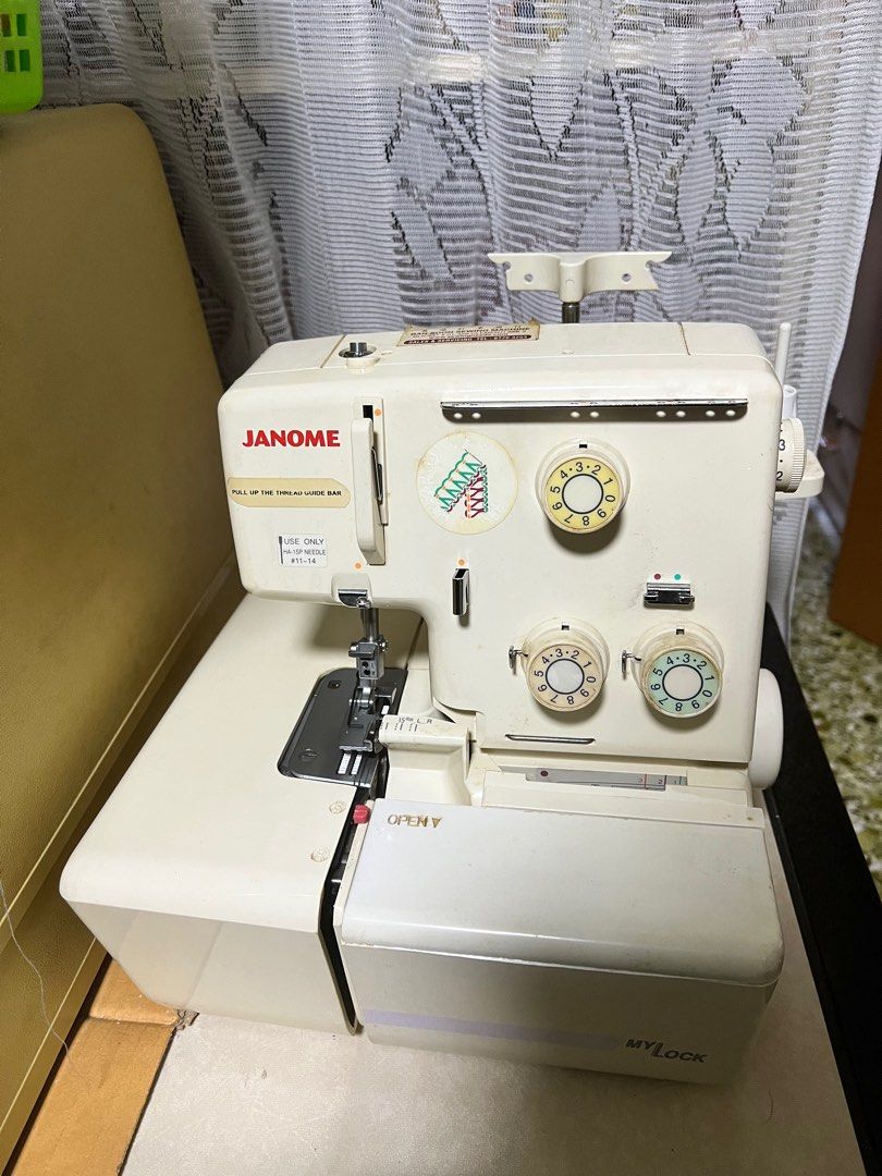Janome Sewing machine with foot controller, Everything Else on Carousell