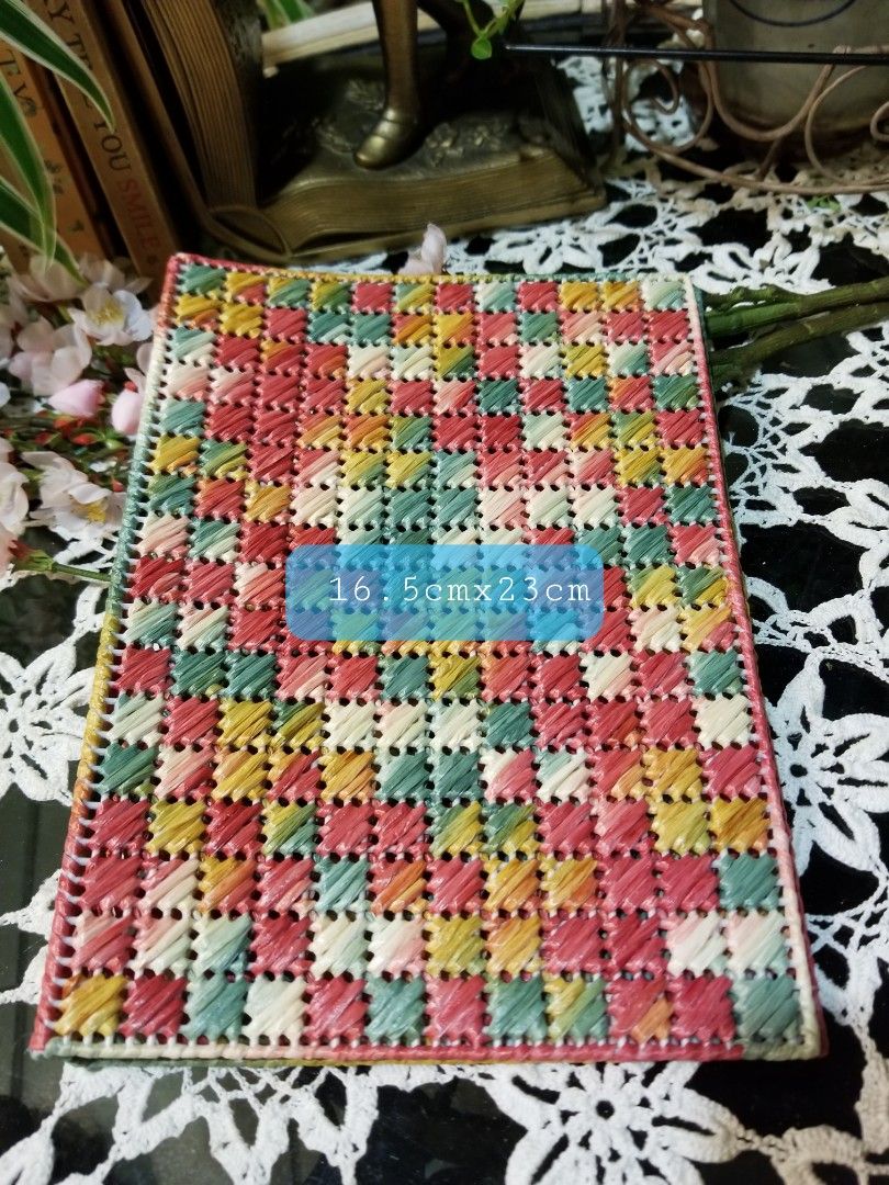 Japan handmade weaving book cover, Hobbies & Toys, Stationery & Craft