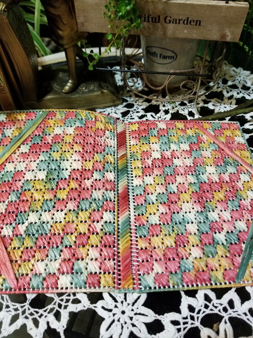 Japan handmade weaving book cover, Hobbies & Toys, Stationery & Craft