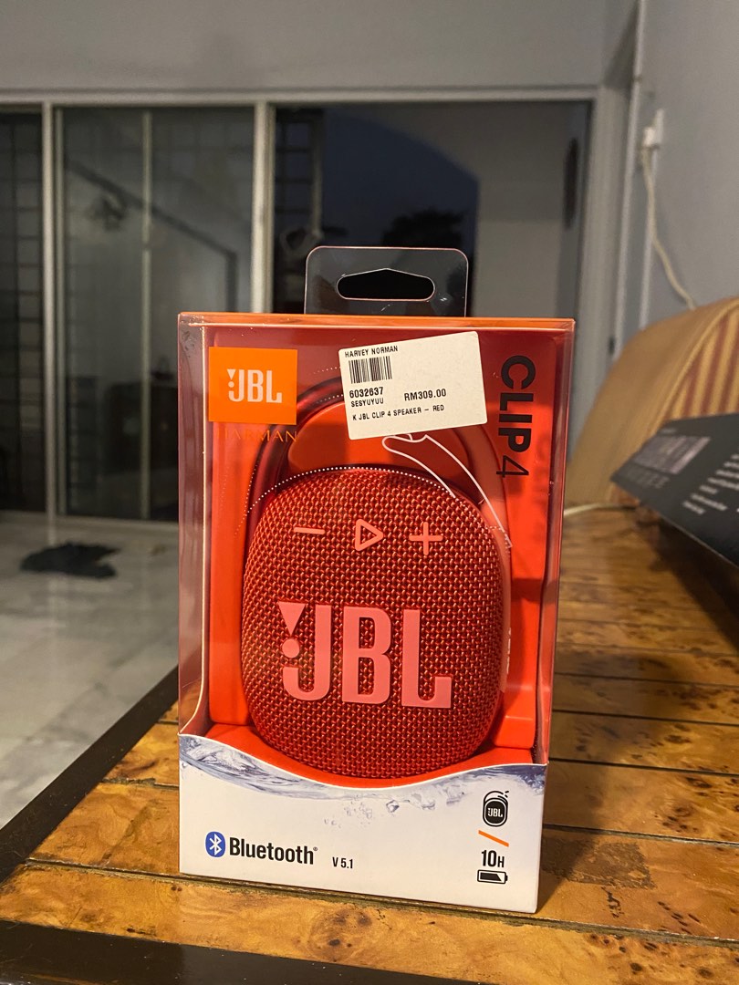 JBL Clip 4 Wireless Portable Bluetooth Speaker, Audio, Soundbars