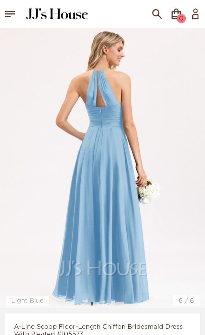 JJ's House A Line Light Blue Chiffon Maxi Bridesmaid Dress, Women's Fashion, Dresses & Sets, Evening dresses & gowns on Carousell JJ's House A Line Light Blue Chiffon Maxi Bridesmaid Dress, Women's Fashion, Dresses & Sets, Evening dresses & gowns on Carousell