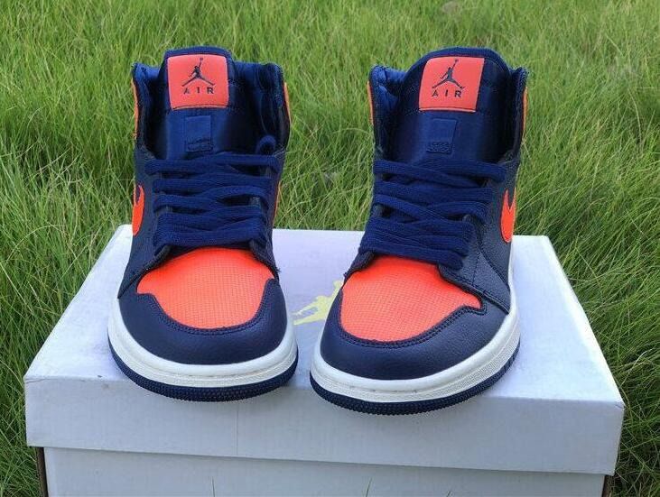 Jordan 1 Retro High Blue Void Turf Orange Carousell