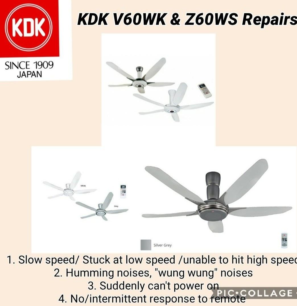KDK Ceiling Fan PCB service/fix, Furniture & Home Living, Lighting