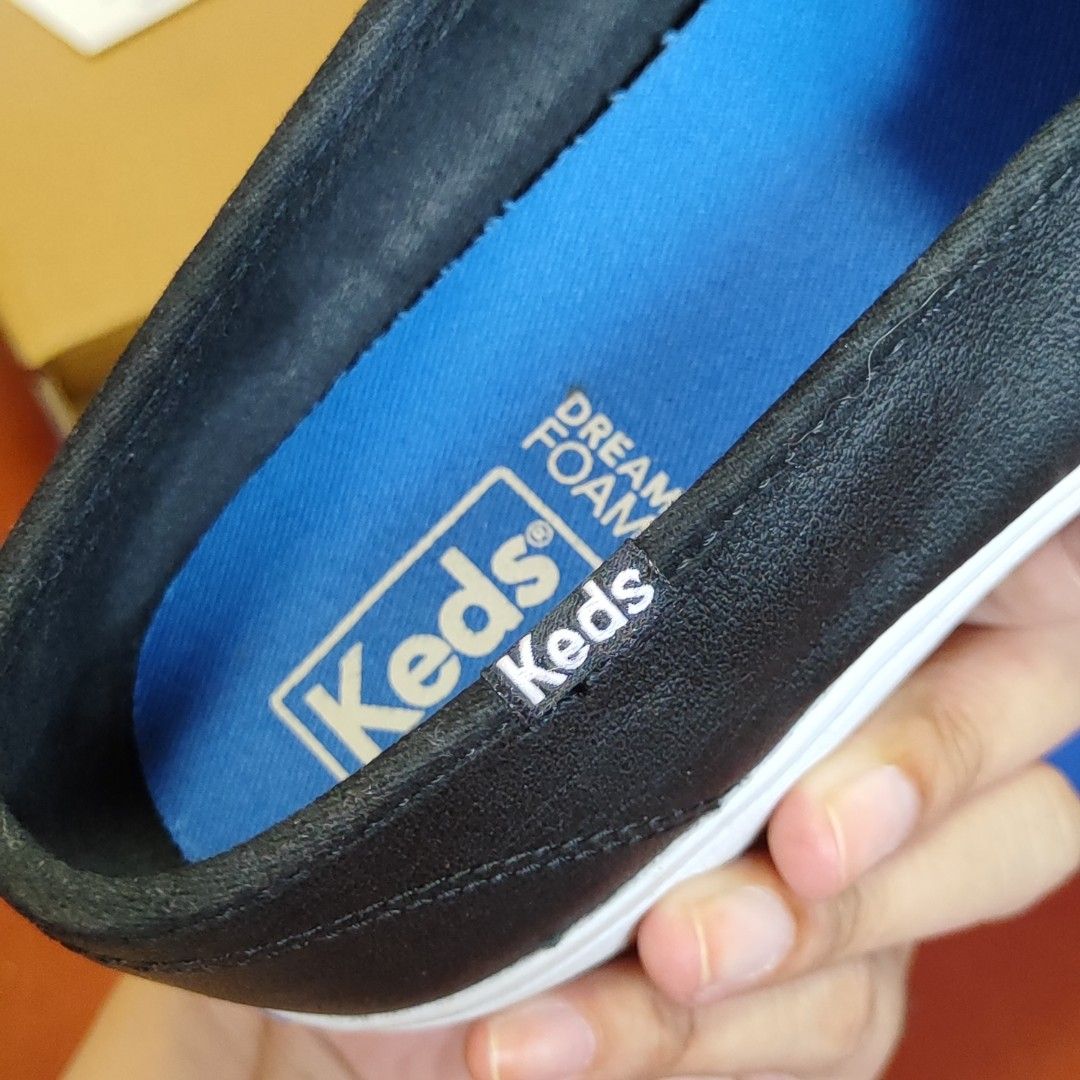 Keds Women's Double Decker Leather Black (Original, Used) on Carousell
