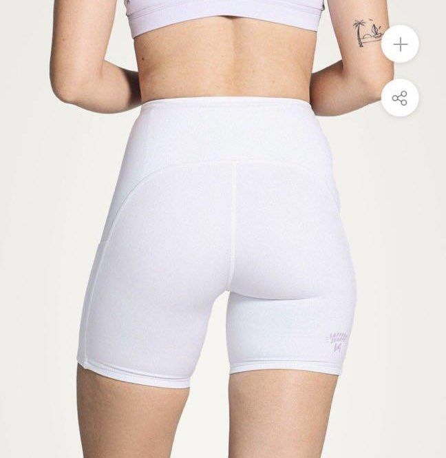White biker shorts shop
