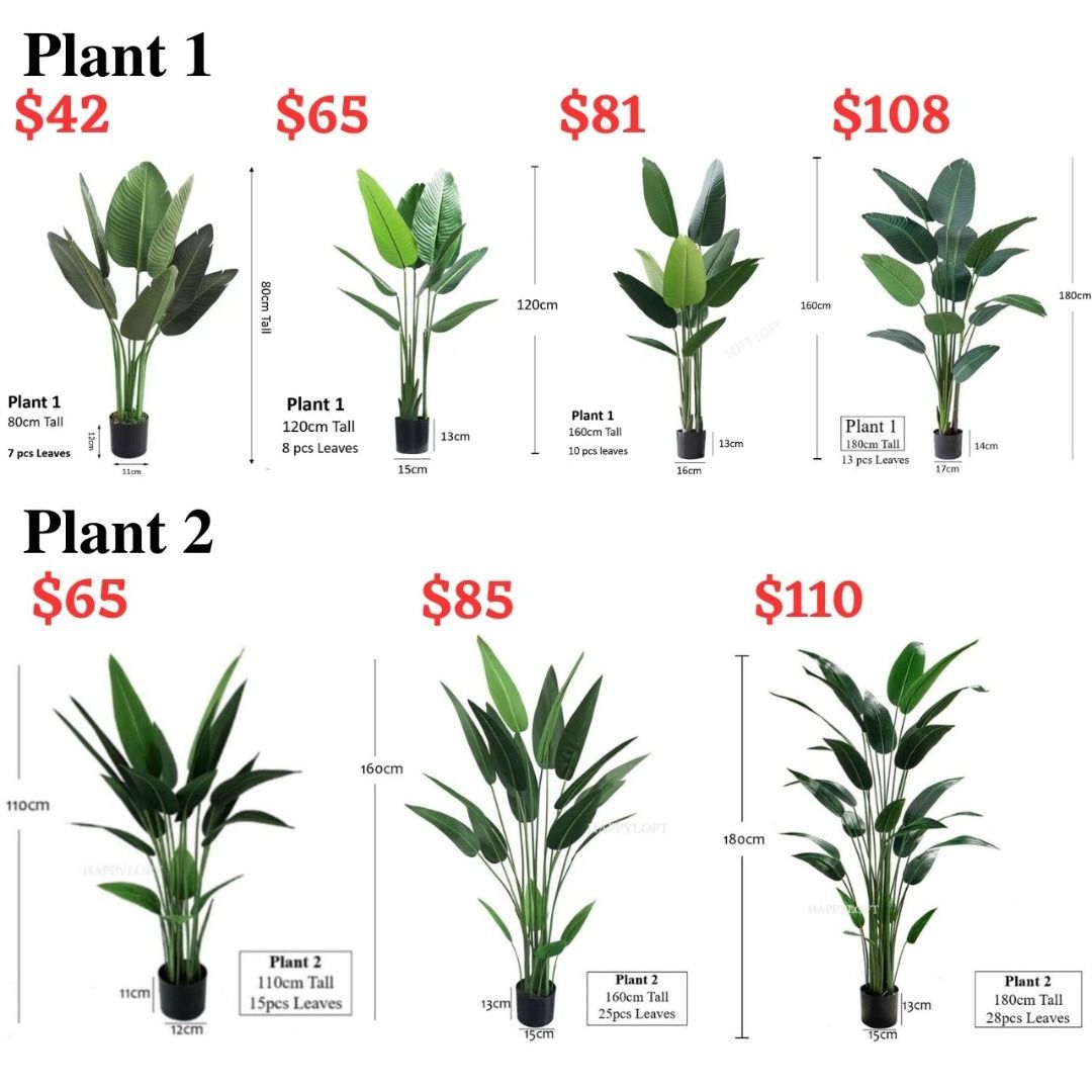 Large Artificial plant Fake Plants Tree Home Deco Indoor Outdoor Office