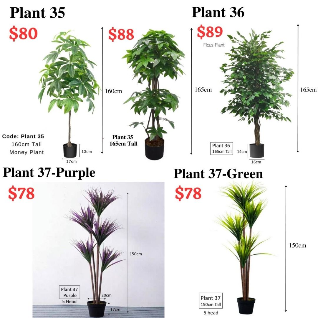 Large Artificial plant Fake Plants Tree Home Deco Indoor Outdoor Office