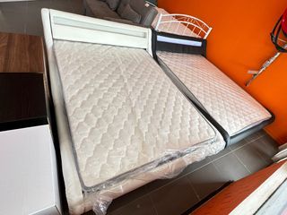 LED Double Bed including Mattress
