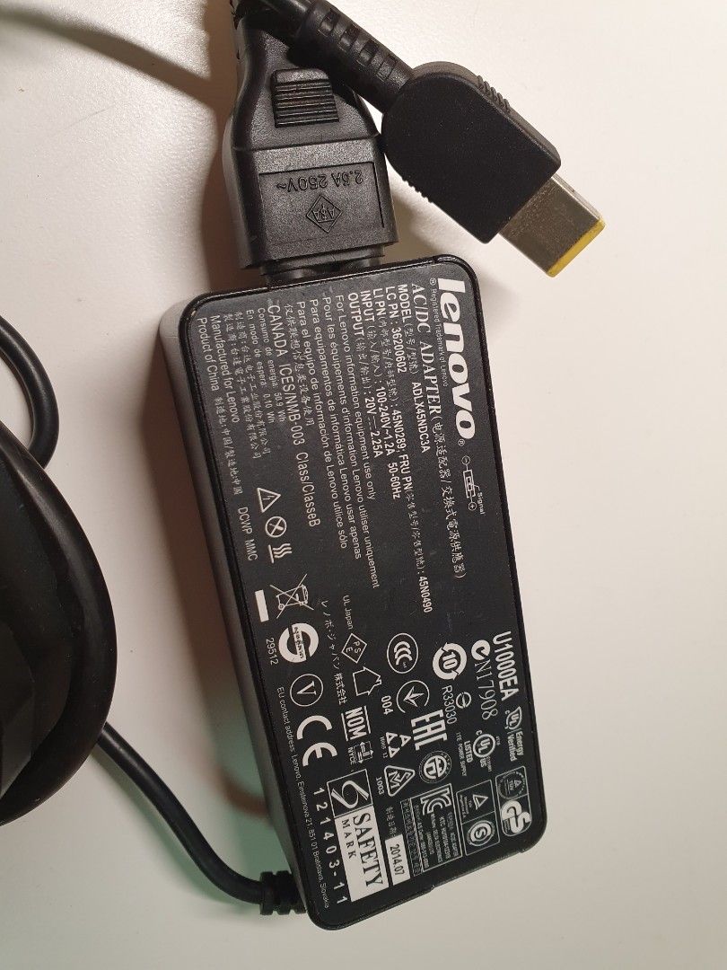 Lenovo laptop adaptor, Computers & Tech, Parts & Accessories, Cables ...