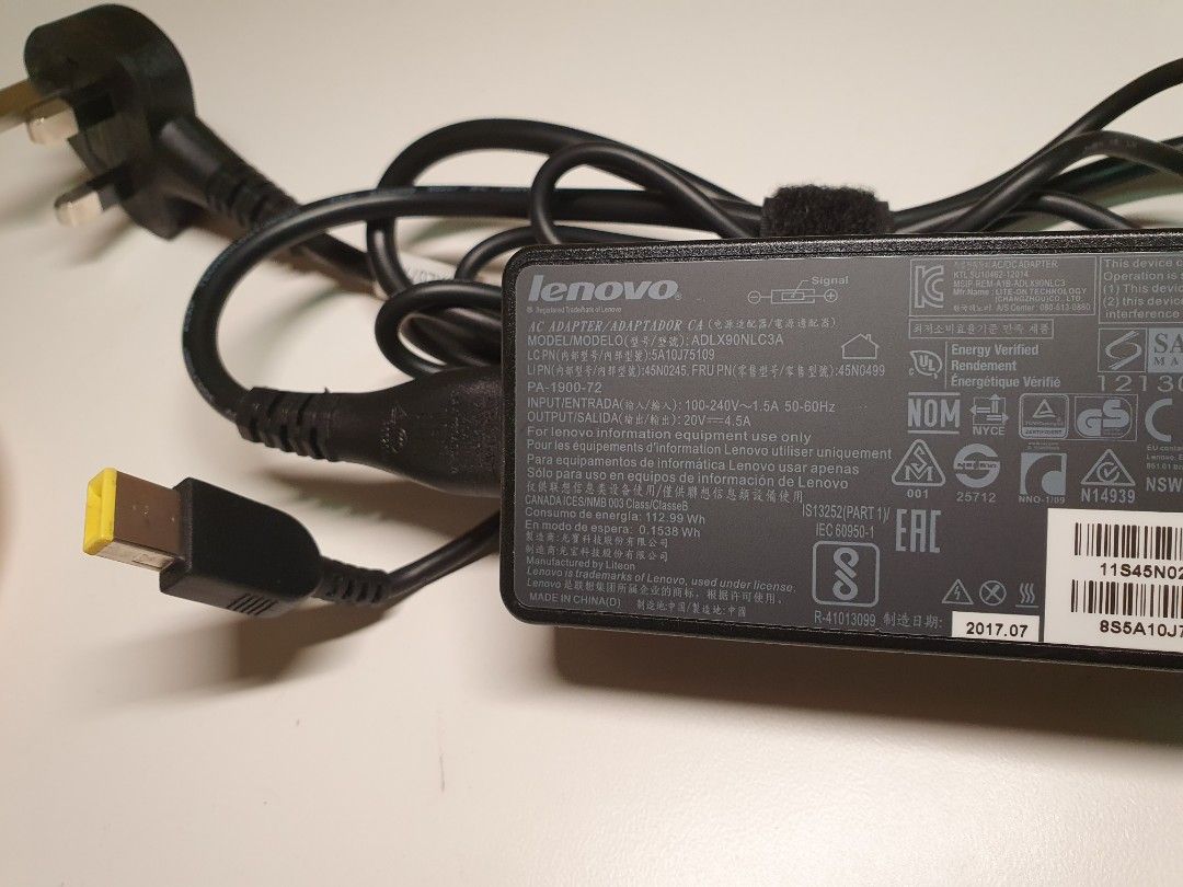 Lenovo laptop adaptor, Computers & Tech, Parts & Accessories, Cables ...