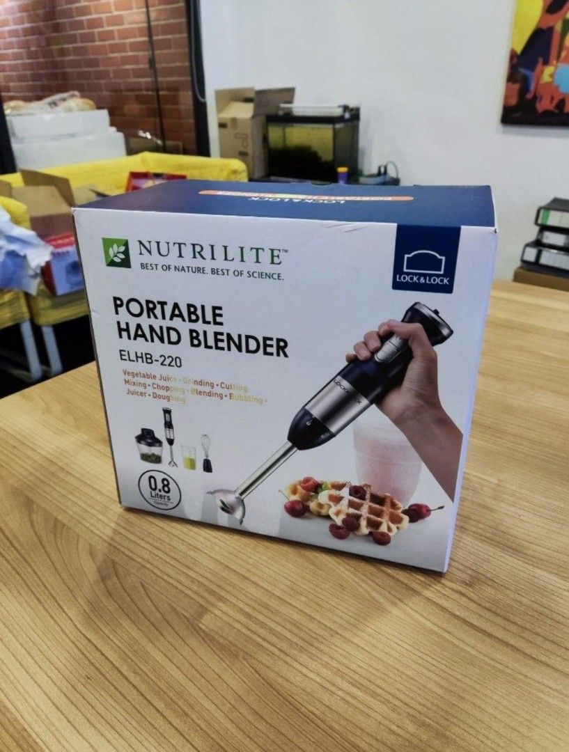 Lock & Lock Portable Hand Blender, Furniture & Home Living, Kitchenware