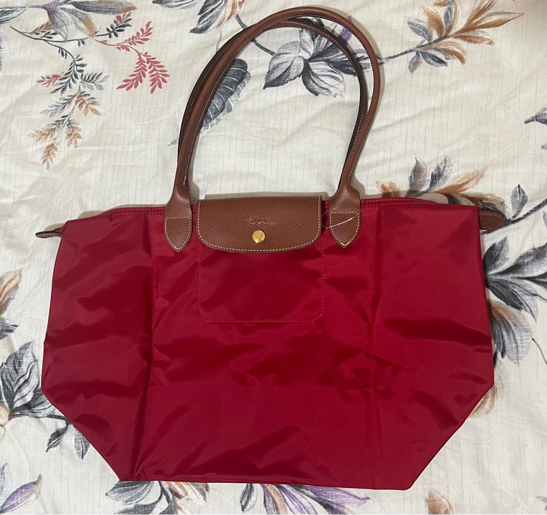 Sac rouge shop longchamp
