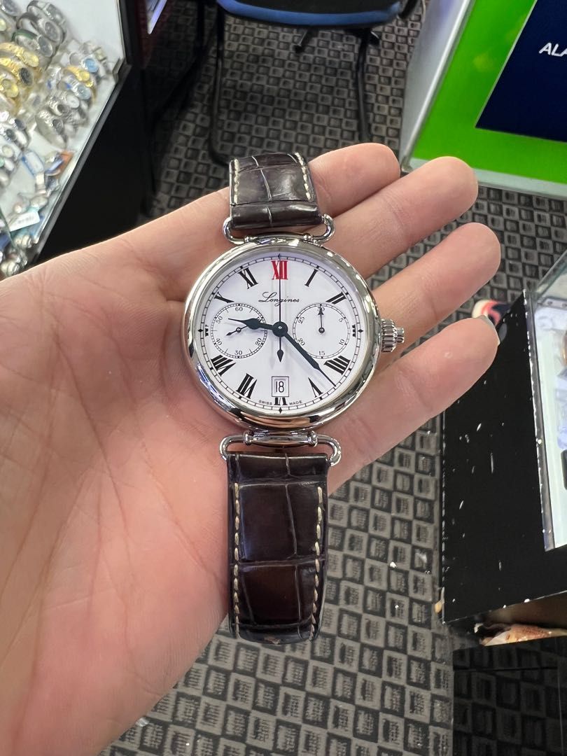 LONGINES HERITAGE SWISS MADE MONO PUSHER CHRONOGRAPH AUTOMATIC 180TH ANNIVERSARY L2.776.4