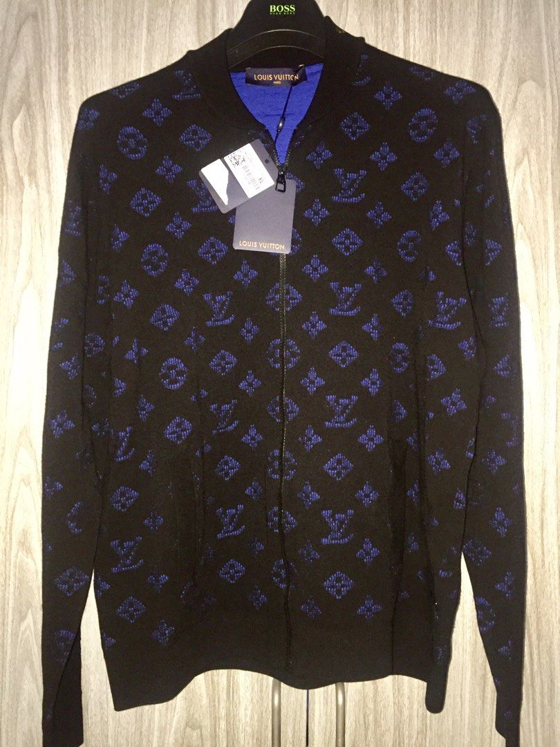 Buy LOUIS VUITTON 20AW RM202Q TBU HIN50W Drop Needle Monogram Bomber Zip Up  Jacket Navy L [Good Condition] [Used] from Japan - Buy authentic Plus  exclusive items from Japan