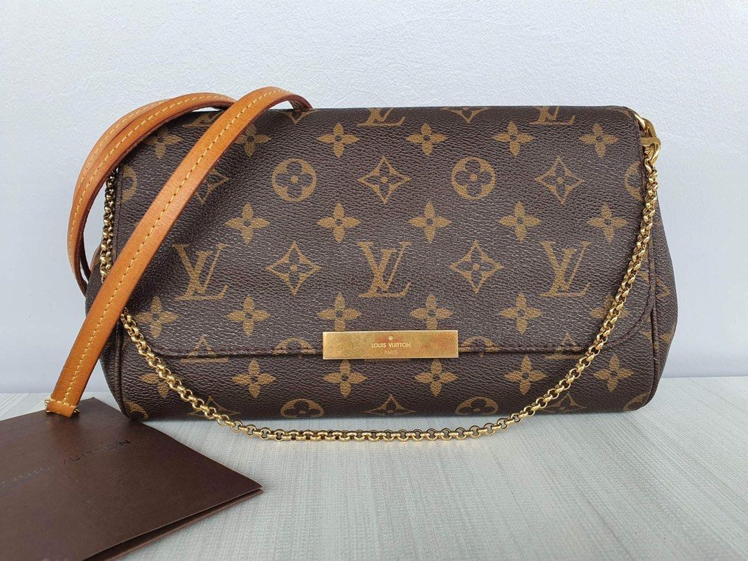 Authentic Louis Vuitton Favorite MM Monogram M40718 Shoulder Strap Repair  LD560