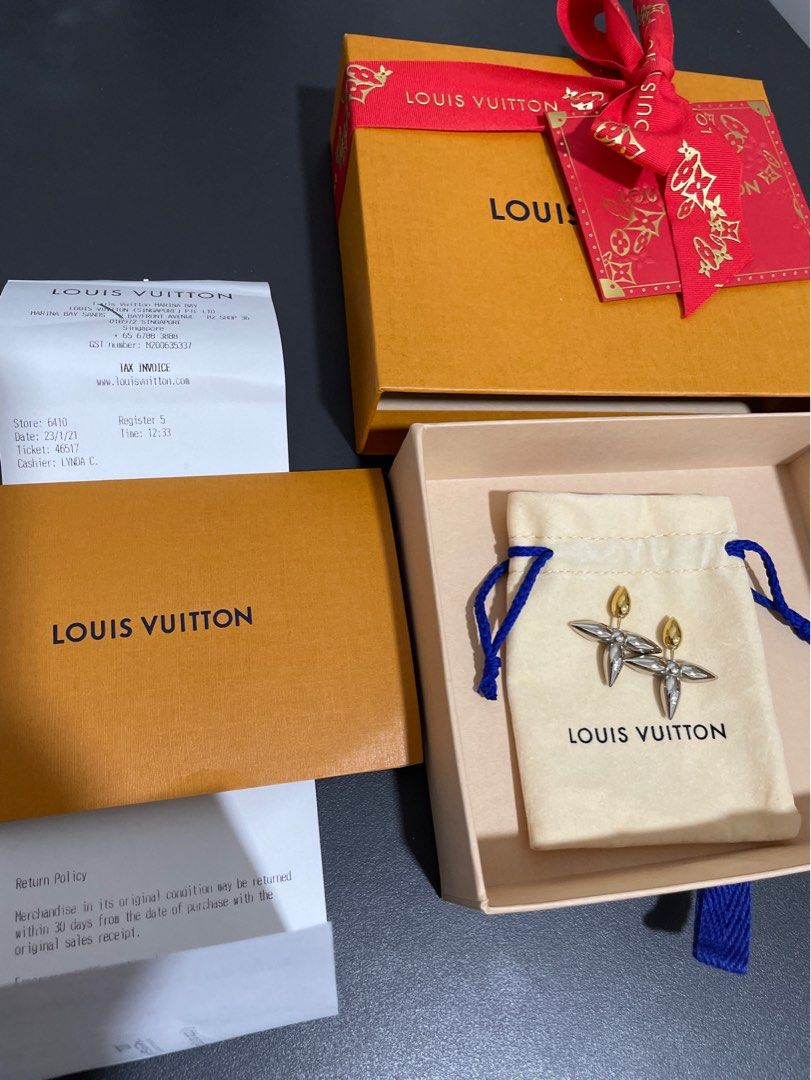 Louis Vuitton Crystal Louise By Night Stud Earrings (SHF-8OtcXE