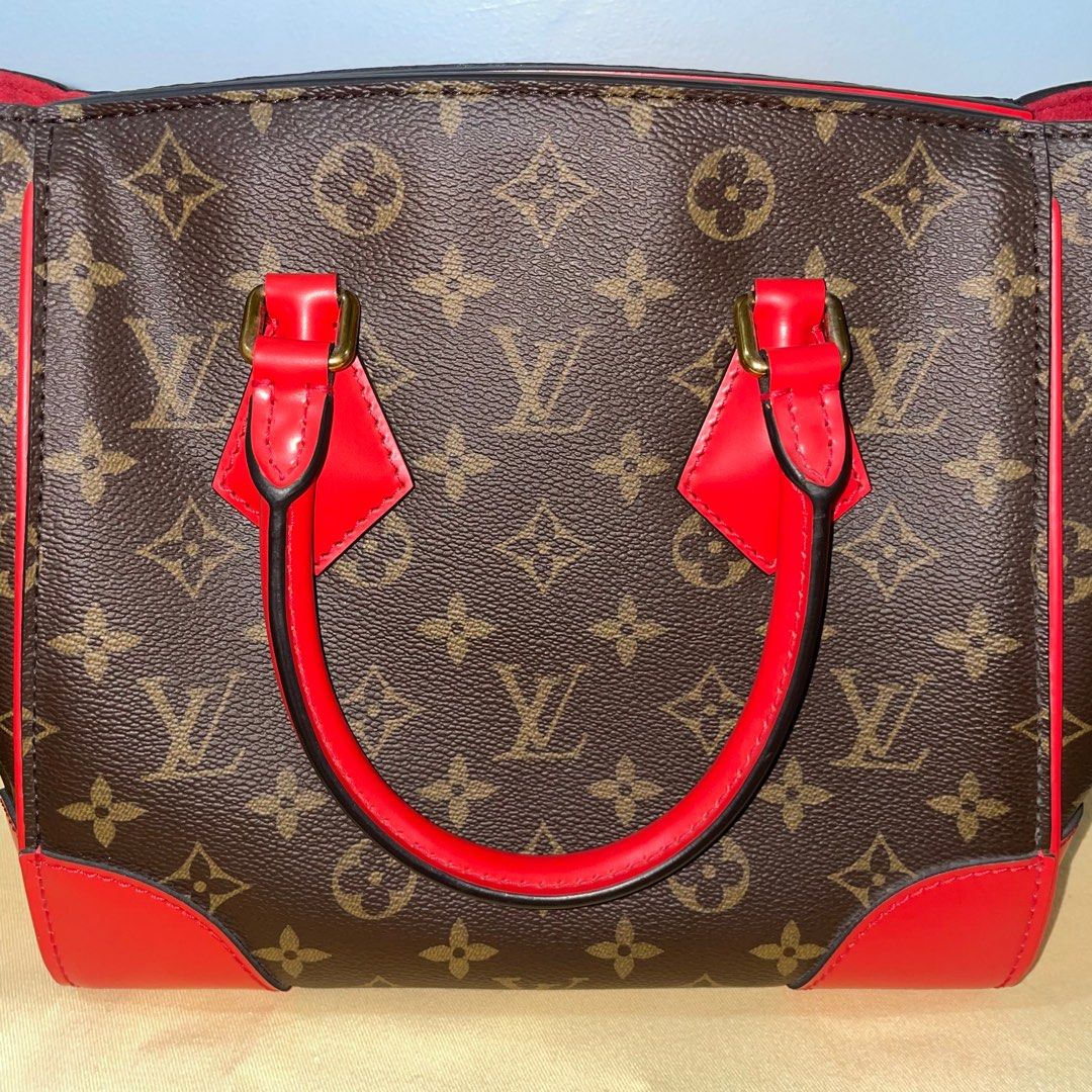 Louis Vuitton Tote Phenix Monogram PM Coquelicot in Toile Canvas/Calfskin  with Gold-tone - US