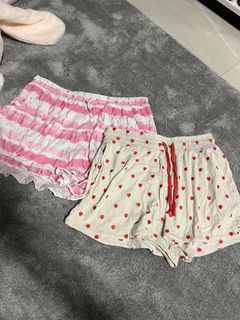 2 pieces Lounge shorts cotton with pockets