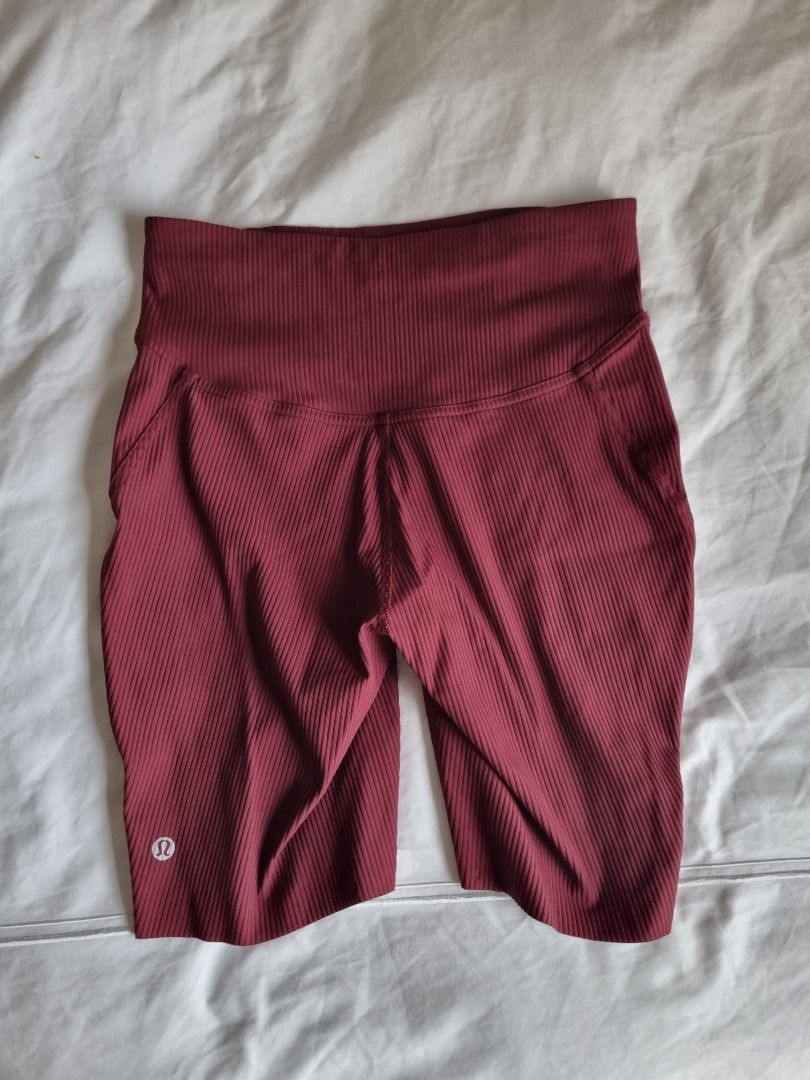 Lululemon shorts size 6 maroon Women s Fashion Activewear on