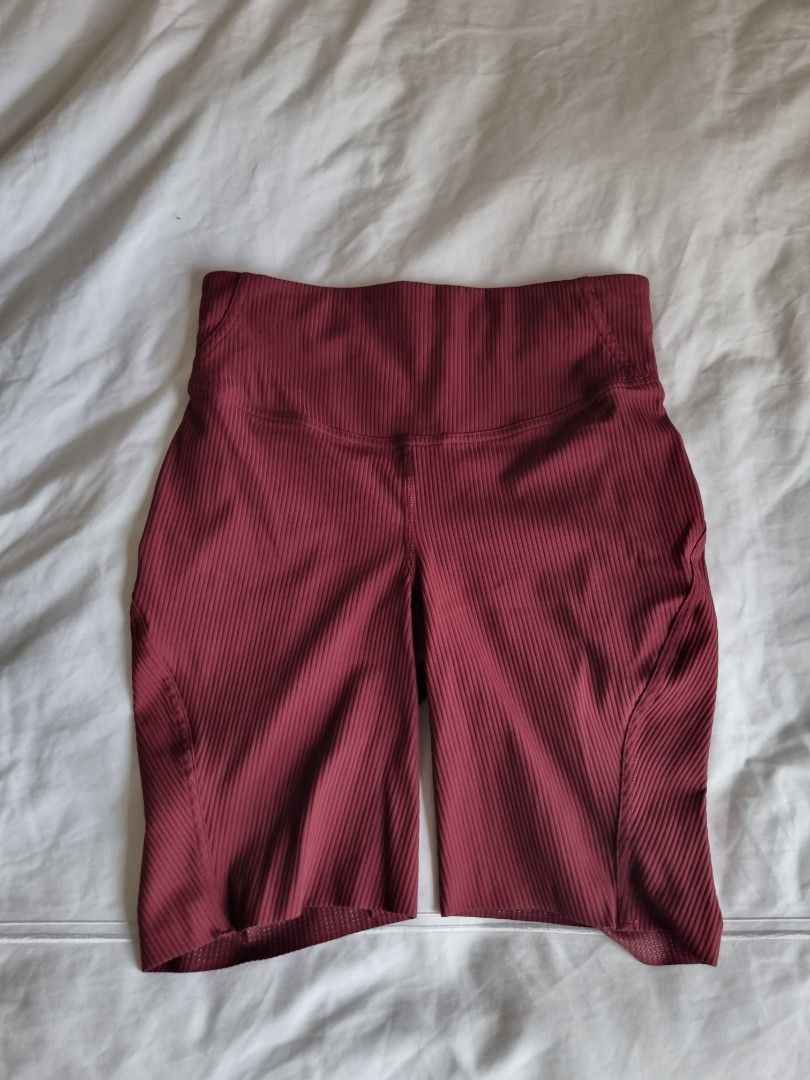 Maroon lululemon shorts online