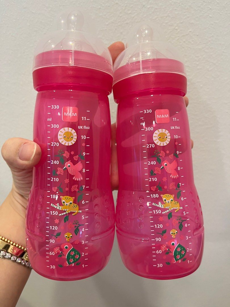 Mam easy active bottle (pink), Babies & Kids, Nursing & Feeding
