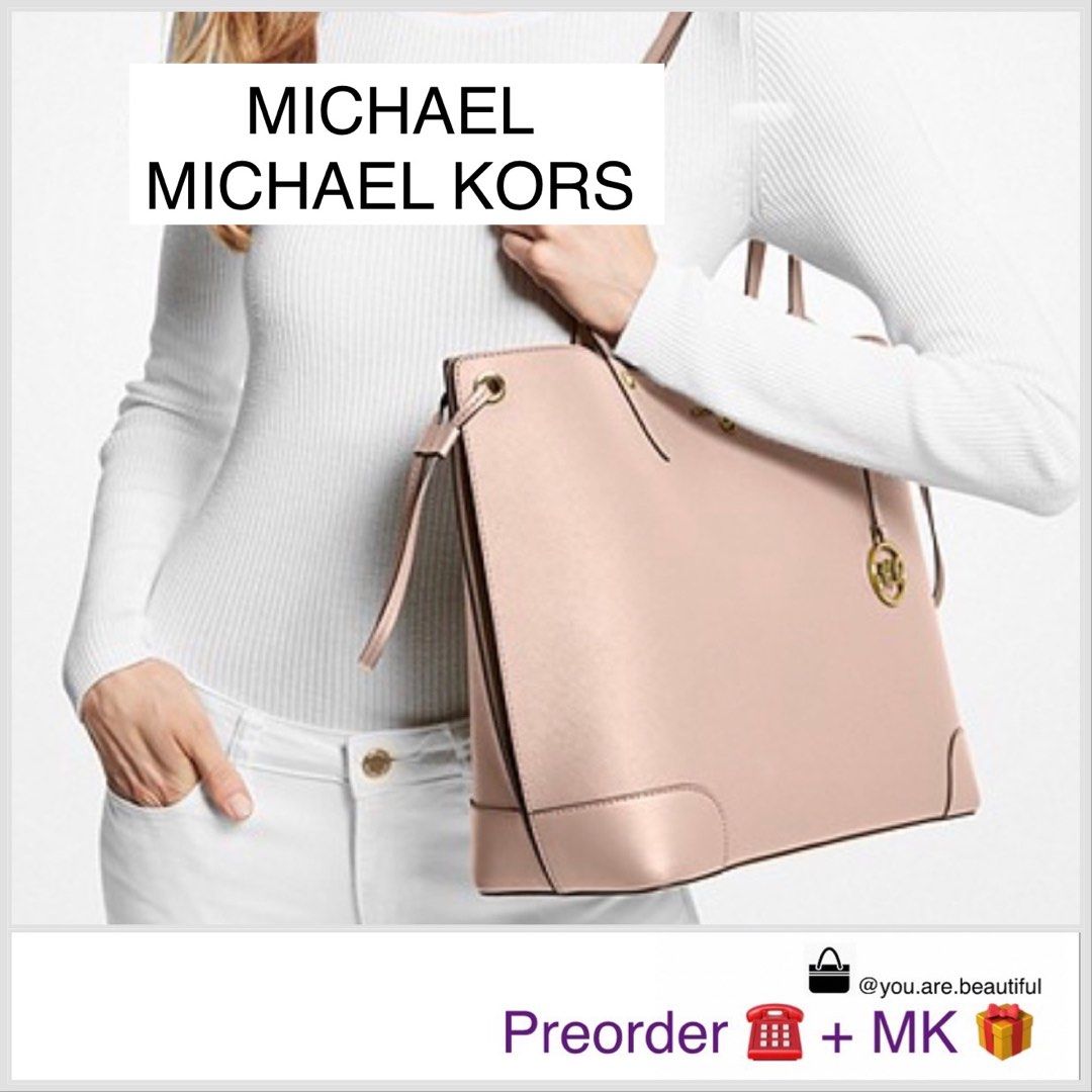 Michael Kors Charlotte Large Saffiano Leather Top Zip Tote Bag, Women's  Fashion, Bags & Wallets, Tote Bags on Carousell