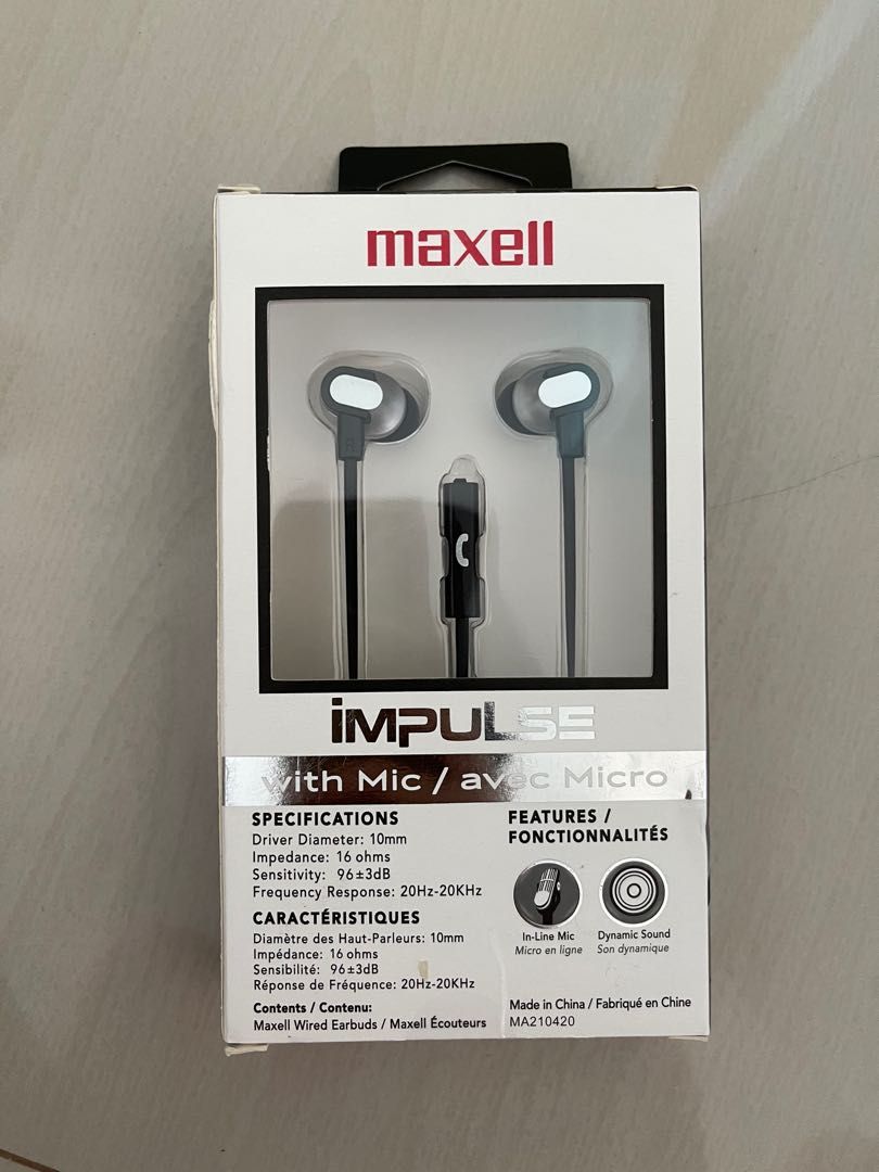 Maxell discount impulse earbuds