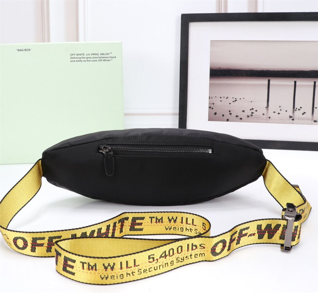 OFF WHITE Industrial Long Bag Strap - Black Colour, Luxury, Bags & Wallets  on Carousell