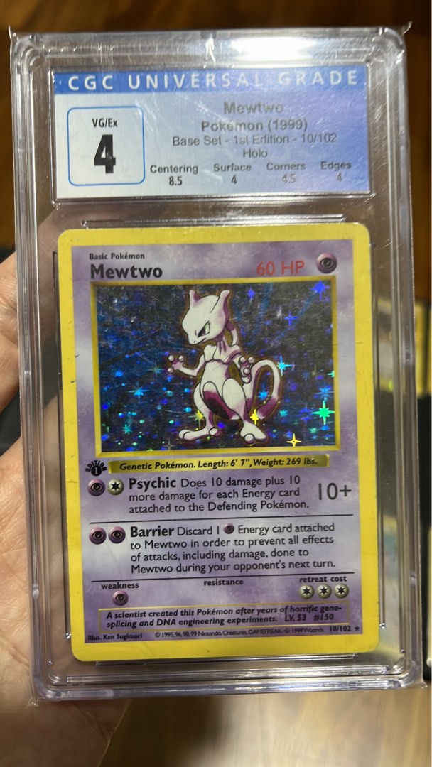 Mewtwo 1st Ed Shadowless Base Set Pokemon Hobbies And Toys Toys And Games On Carousell 