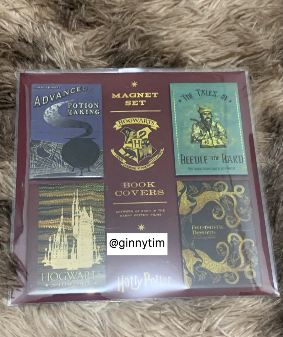 MinaLima Harry Potter Book Covers Magnet Set on Carousell