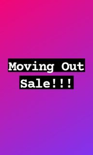 Moving out sale