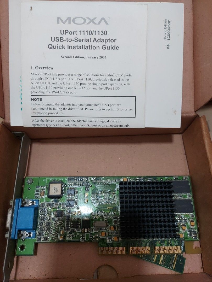 Moxa -Uport 1110/1130, Computers & Tech, Parts & Accessories, Computer ...