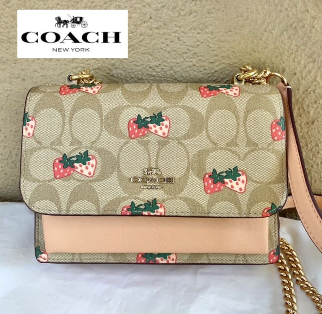 Coach strawberry hotsell sling bag