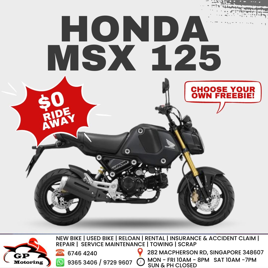 Honda street cub msx125cc sale