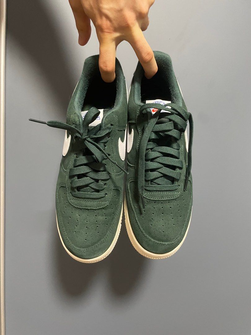 Nike air force discount one green suede