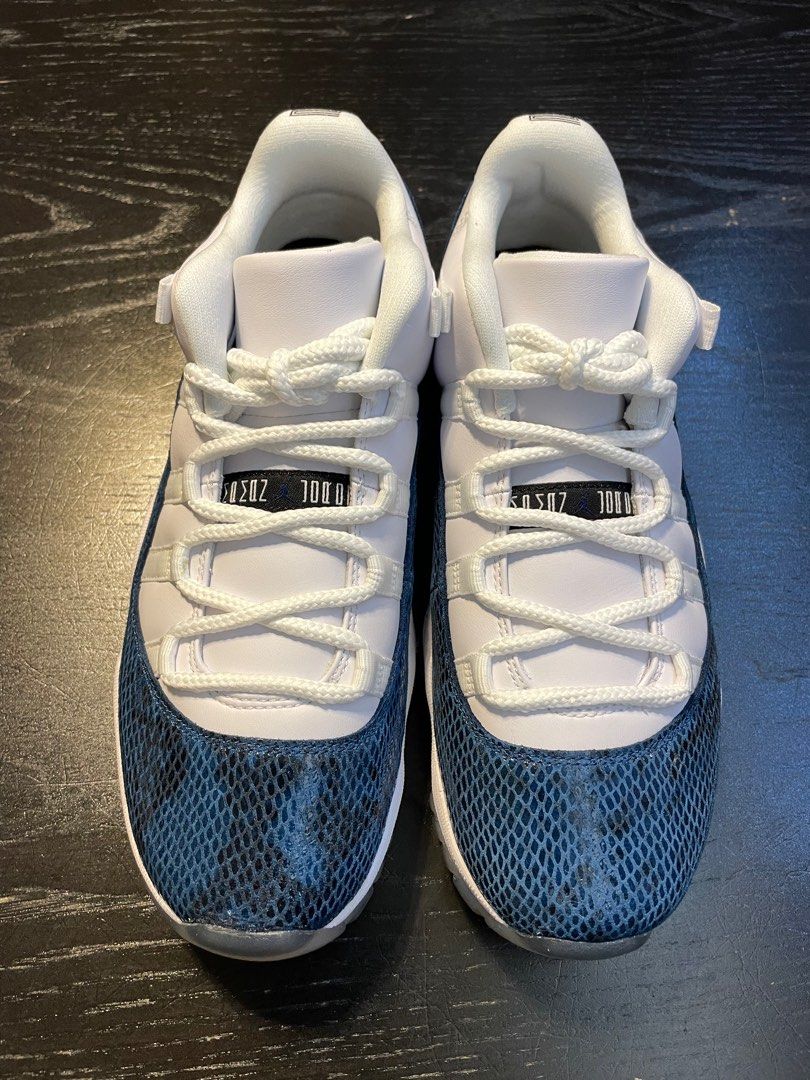 Nike Air Jordan 11 Low Blue Snake US8 Carousell