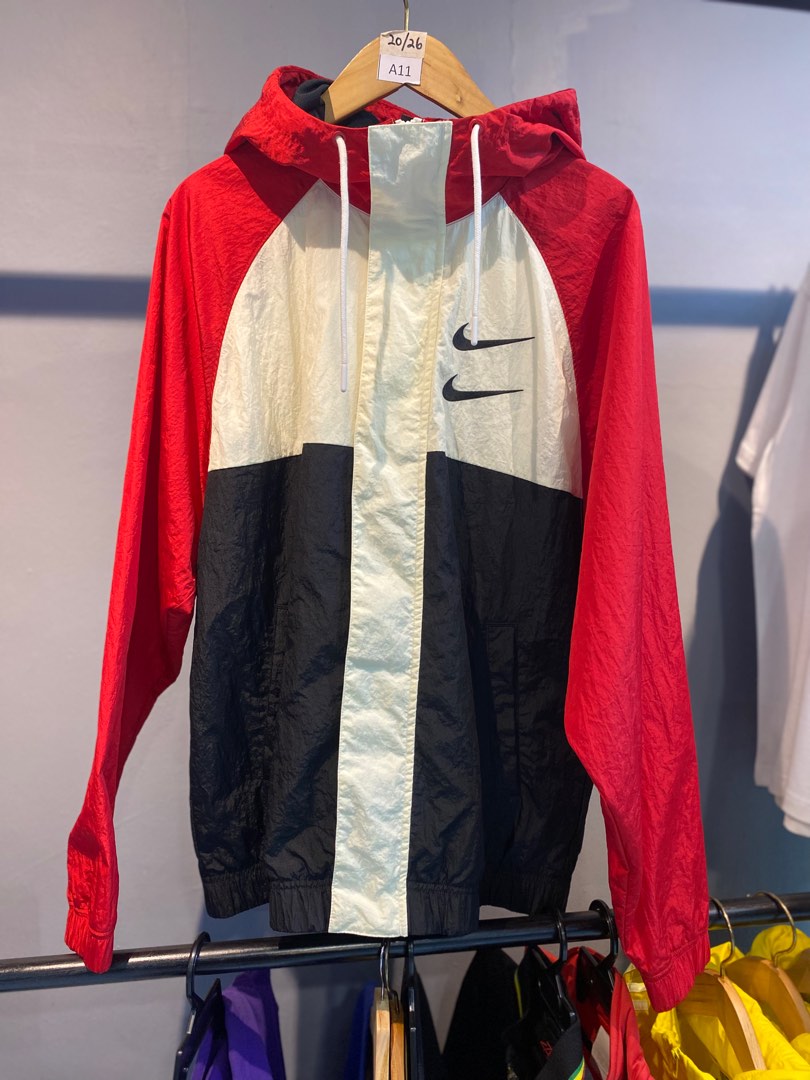 Nike jacket best sale double swoosh