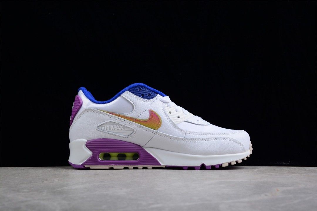Purple and white air max 90 top