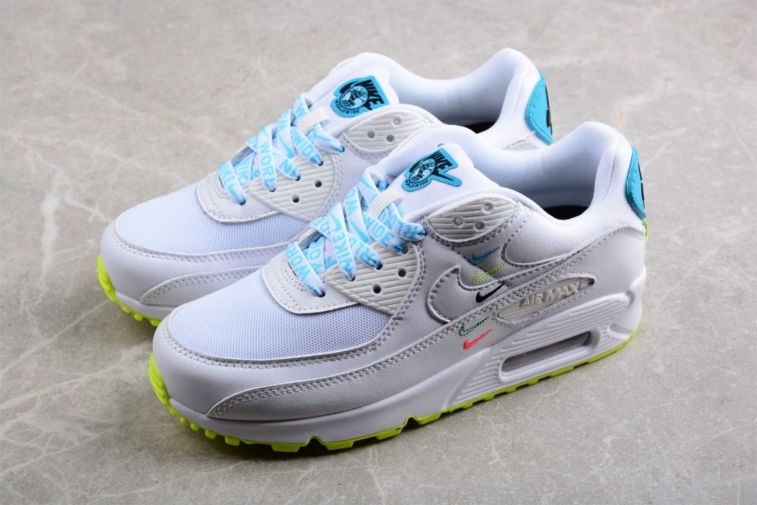White and blue womens top nike shoes